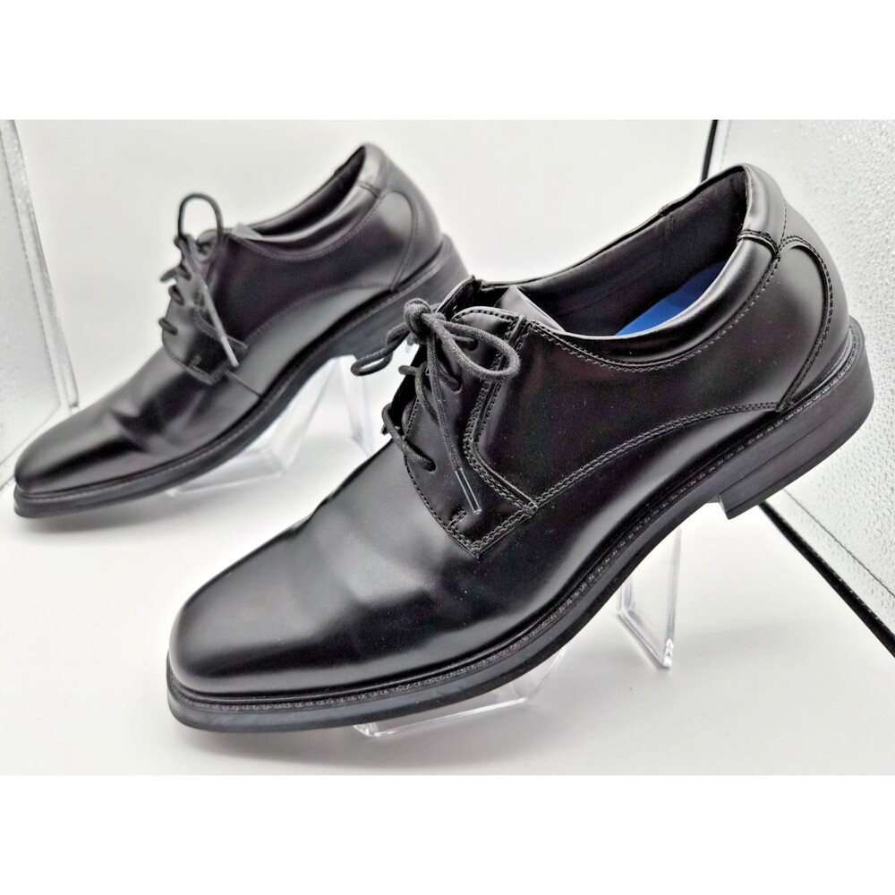 Dockers Mens Irving Slip Resistant Work Black Dress Lace-up Oxford Shoe Size 10M